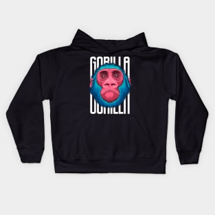 gorilla face isolated Kids Hoodie